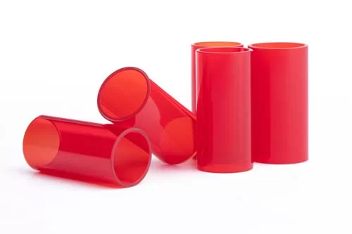 Red Filter Glass Tubes