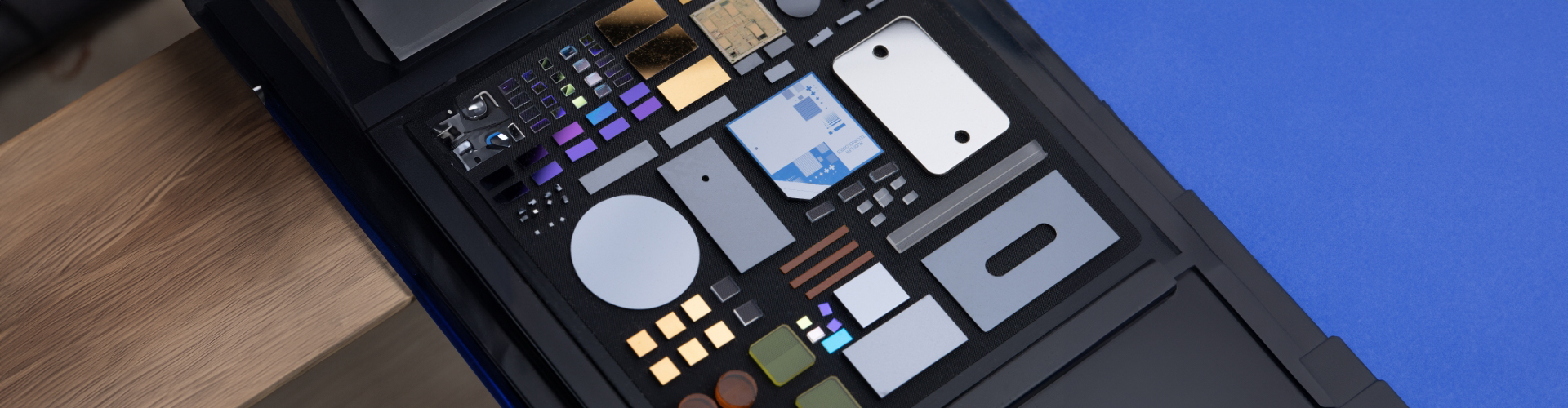 display of various machined pieces, all different shapes and sizes